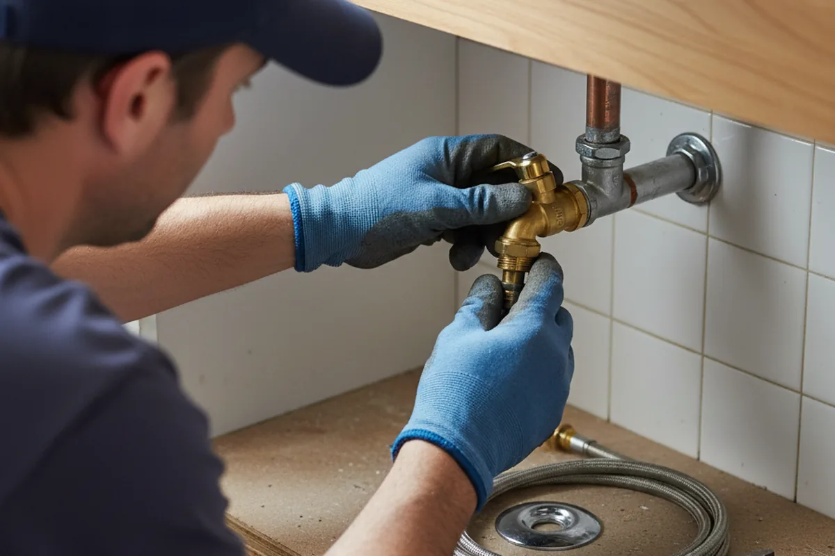 Shutoff valve and fitting work during Emergency Plumbing in Dearborn